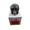Image 1 : New skull with helmet figure with box 3" tall