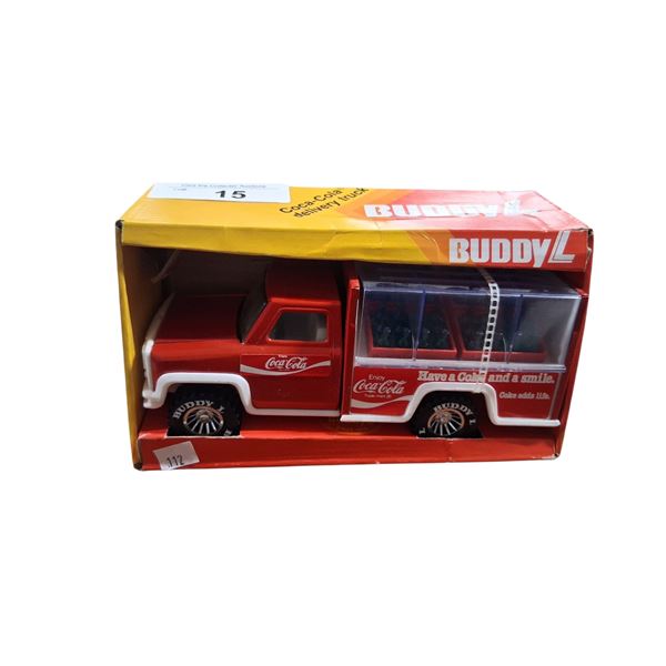NOS 1979 Buddy L Coco-Cola Delivery Truck Approx 8" Long