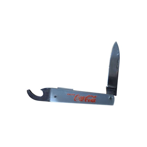 1950s Drink Coca-Cola bottle opener with pocket knife, 3.5" long hard to find