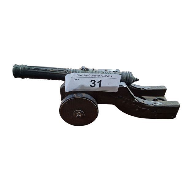 Vintage model cannon 9" long