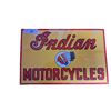 Image 1 : Beautiful reproduction tin Indian Motorcycles sign, great colours 17"x11"
