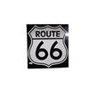 Image 1 : Heavy porcelain Route 66 sign by Ande Rooney 12"x12"