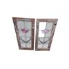 Image 2 : Pair of vintage stained glass windows, need TLC as seen 34"x15" each