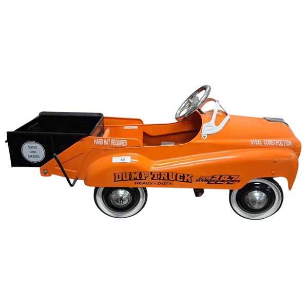 Very nice condition vintage pedal dump truck 44" long