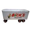 Image 5 : Vintage 50s Minnitoy pressed steel truck and trailer Bick's pickles 29" overall length