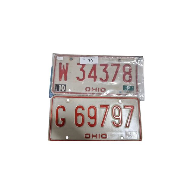 Match pair of 1979 Ohio license plates
