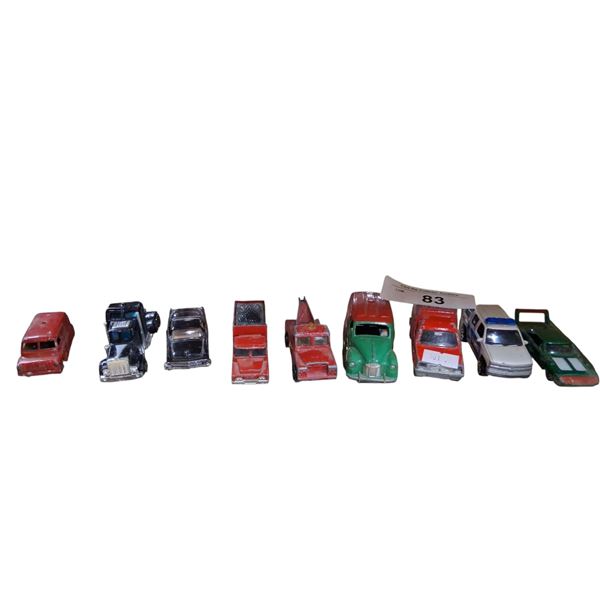 8 vintage die cast cars