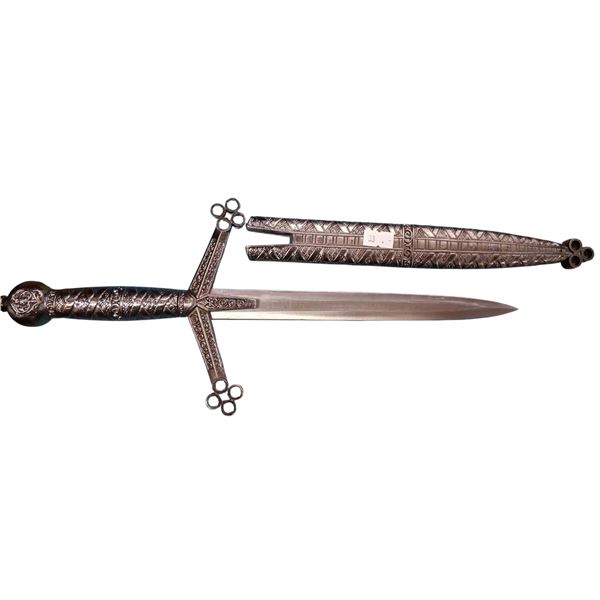 Vintage fantasy dagger with sheath 16" overall