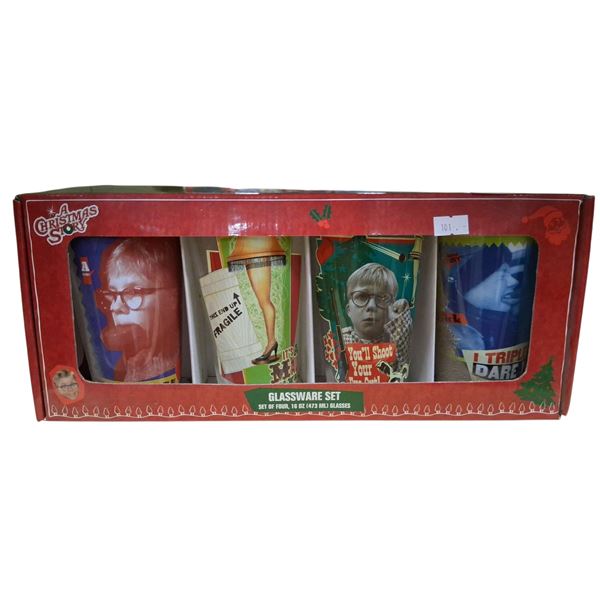 4 NIB A Christmas Story glasses