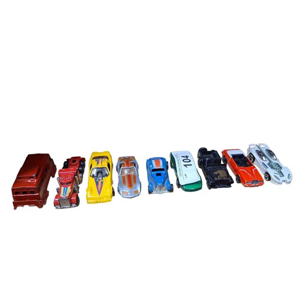 10 vintage die cast cars