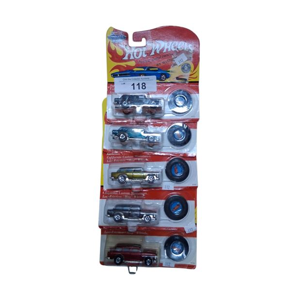 5 packaged 90s Hotwheels redlines