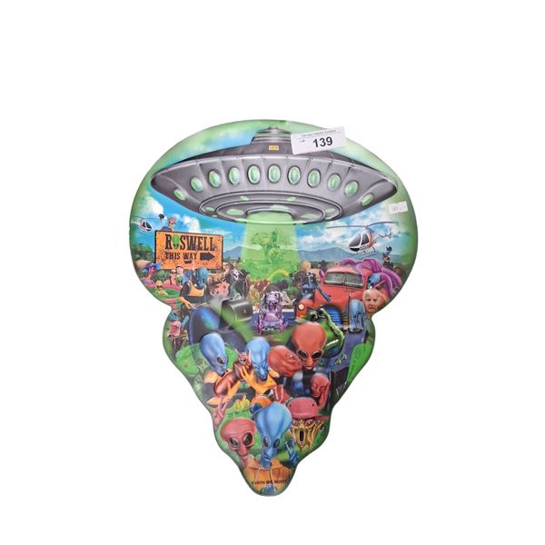 Vintage tin sign 18"x14" Roswell