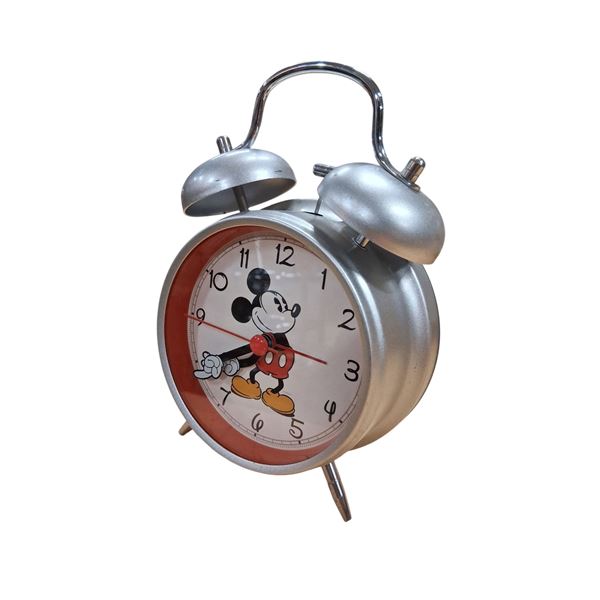 3 Mickey Mouse collectibles including clock