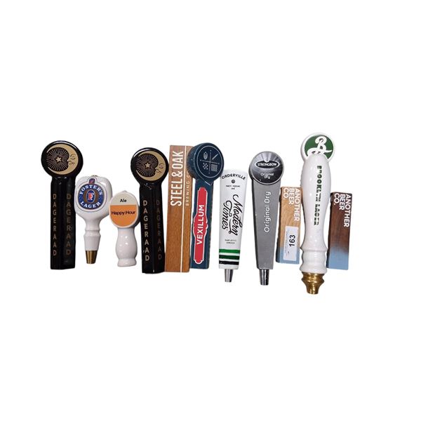 11 vintage beer taps