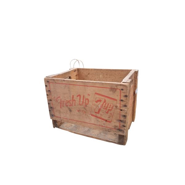 Vintage wooden 7up crate