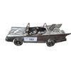 Image 1 : Folk art brutalist hand made metal Batmobile, heavy, 13" long