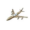 Image 1 : Vintage brass jet airliner 14" long