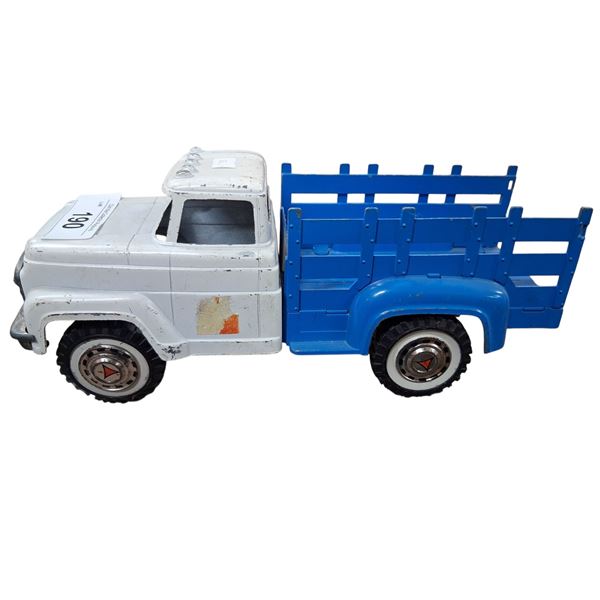 Vintage 60s Hubley die cast stake truck, 12" long