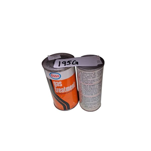 2 vintage oil tins, 6 oz Esso & 4 oz Texaco