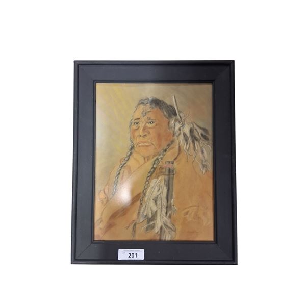 Framed signed artwork 22"x16"