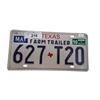 Image 1 : Vintage 1990 Texas farm trailer license plate