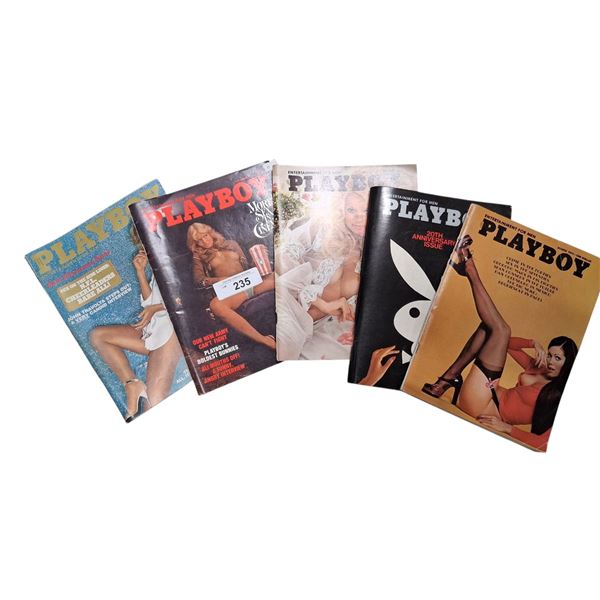 5 vintage adult men's magazines