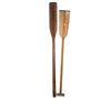 Image 2 : 2 vintage wooden paddles 56" & 49"