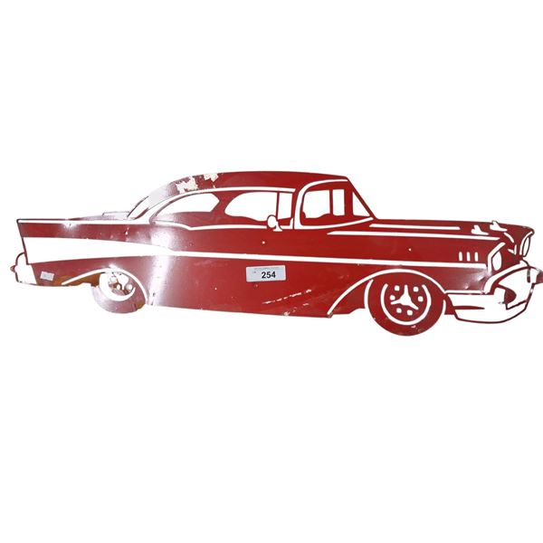 CNC cut metal 57 Chevy 33"