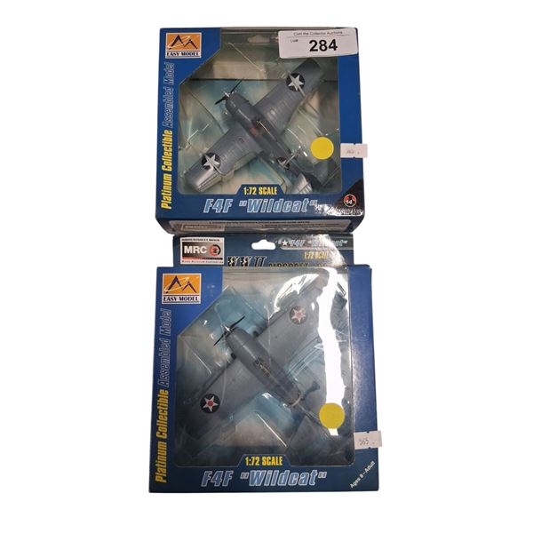 2 1:72 scale NIB Wildcat airplane die cast models