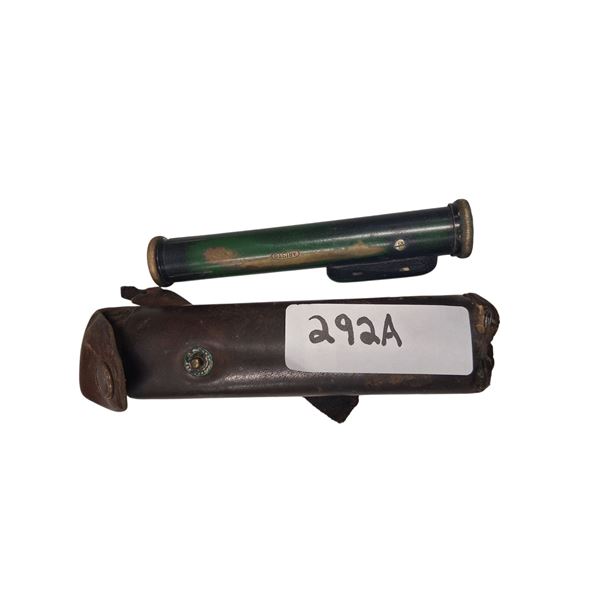 Brass surveyor's device/scope-Aristo leather case