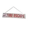 Image 2 : Vintage double sided wooden Fire Escape sign 42"x9"