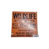 Image 1 : Vintage metal Wildlife sign 11"x11"