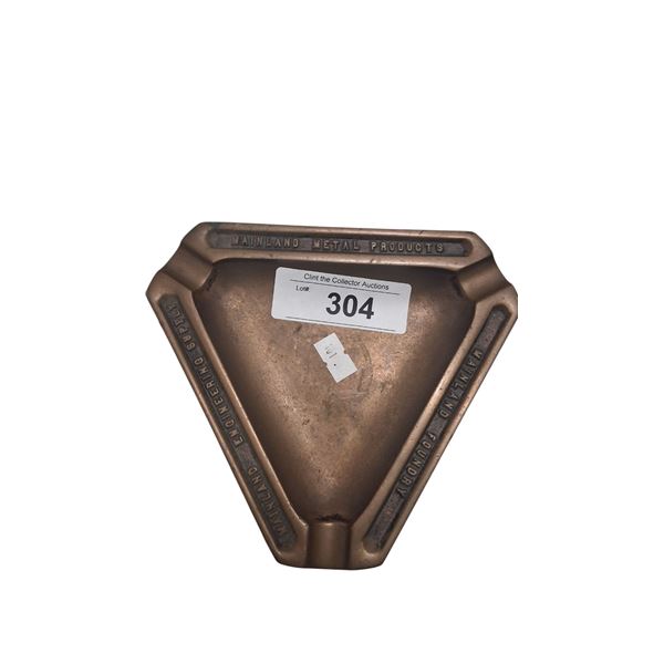 Vintage brass ashtray 6" diameter