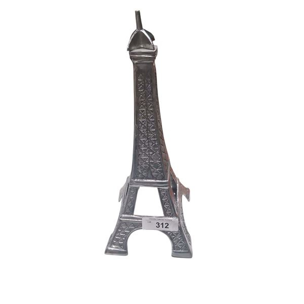Decorative aluminum Eiffel Tower 15" tall