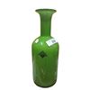 Image 1 : Large Beaver Canoe green glass store vase 14" tall