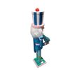 Image 3 : Large wood nutcracker, sparkling blue, 15.5" tall