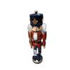 Image 1 : Large wood nutcracker with gold baton 14" tall