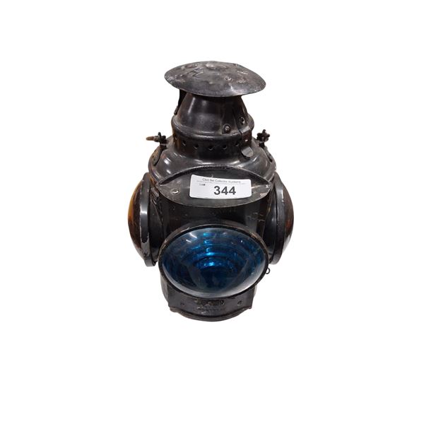 Authentic vintage railway lantern CNR 15"