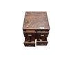 Image 2 : Well built antique 4 drawer filing cabinet, dovetail joints 17"x15"x11"