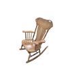 Image 2 : Antique pressback rocking chair with extra wide seat, 40" tall