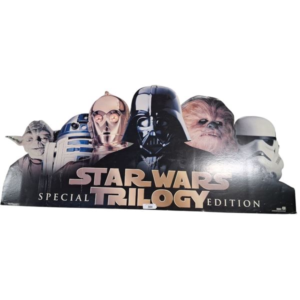 Large Star Wars trilogy display 60"x27" double sided