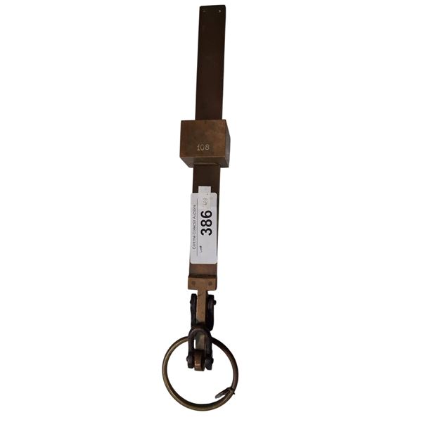 Winchester bushel grain scale solid brass with lead plug