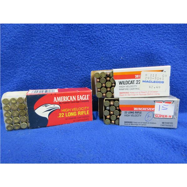 22 LR Mixed Cartridges (Pick Up or Ship by UPS Only)