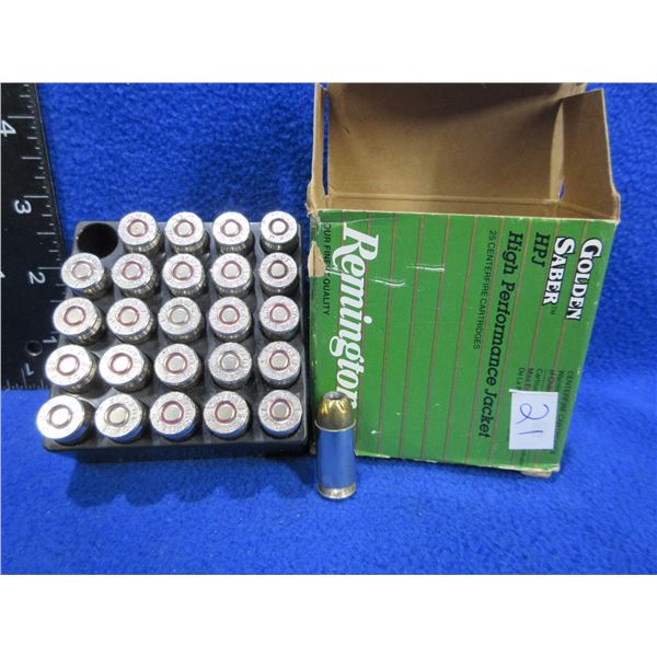 45 ACP +P 185gr Brass JHP Remington (Pick Up or Ship by UPS Only)