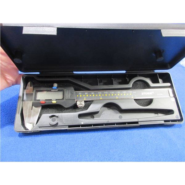 Storm Tools Fractional Digital Caliper 3C350 with Case & Manual