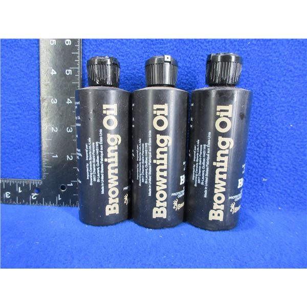 Browning Oil - 3 x 118 ml Bottles - Appear Full/Unused