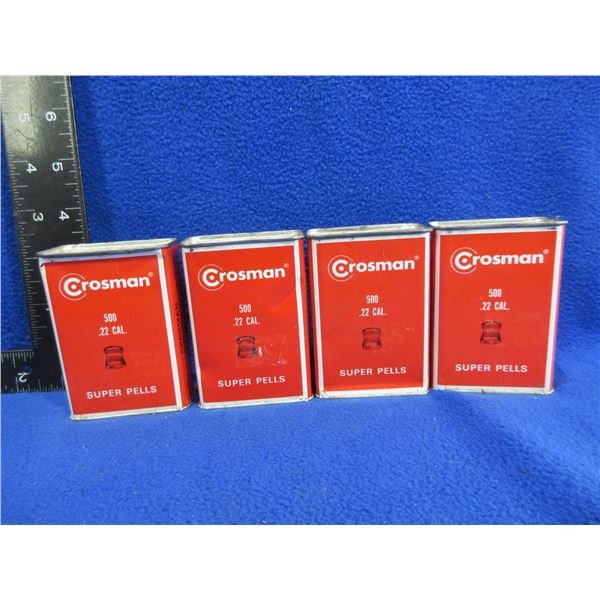 22 Cal. Crosman Super Pells - 4 Tins of 500
