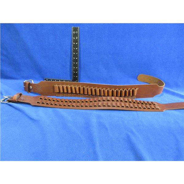 NEW - 2 Levy's Leather Ammo Belts - 20 Ga. S47S & High Power Small S46
