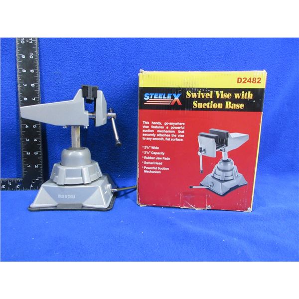 SteelX Swivel Vise with Suction Base - New Old Stock