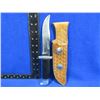 Image 1 : Buck 119 USA Fixed Blade Knife with Customized Leather Sheath
